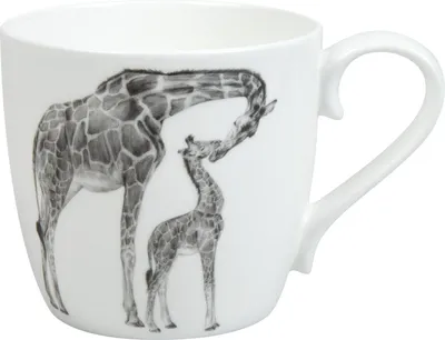 Image de Könitz Mug Amazing Animals - Giraffen, Tasse, Tasse à café, Bone China, 450 ml, 11 2 057 2760