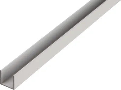 Produktbild von Alberts® BA-Profil, U-Form, Länge 2,6m, versch. Größen-10 x 10 mm-1 mm