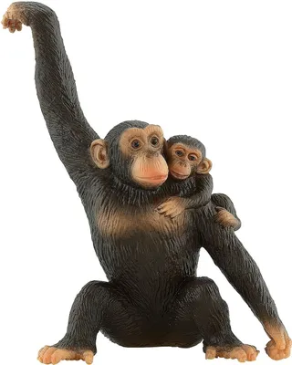 Produktbild von Schimpansin mit Baby, Spielfigur