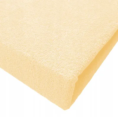 Produktbild von Nyks Traditionelles Frottier Bettlaken ohne Gummizug 200x220cm Creme