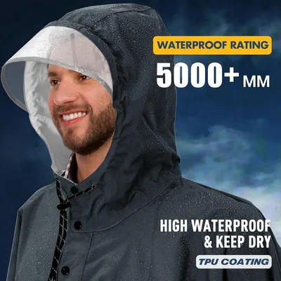 Wasserdichter Regenponcho für Erwachsene aus Keine Angaben erforderlich, Hauptbild