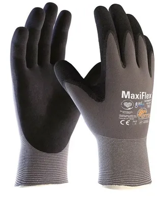 Produktbild von ATG MaxiFlex Ultimate Nylon-Strickhandschuh grau/schwarz 2455 Größe 6