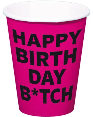 Immagine prodotto di Tazza di compleanno Happy Birthday B*tch 350ml - 8 pezzi