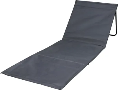 Produktbild von Faltbare Strandliege, Strandmatte leicht gepolstert, Rückenlehne stufenlos verstellbar, Tasche mit Reißverschluss für Kleinutensilien