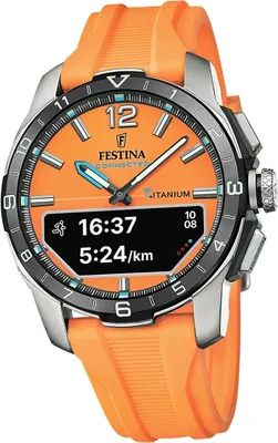 Produktbild von Festina Herren Uhr Elegant Sport Silikon Armbanduhr orange D2UF23000/7