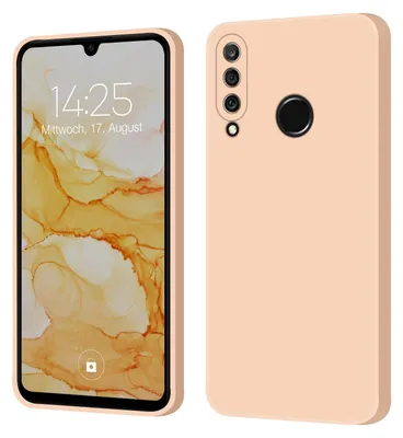 Produktbild von Hülle für Huawei P30 Lite Case Cover Bumper Smartphone Softgrip Schutzhülle Farbe: Rosa