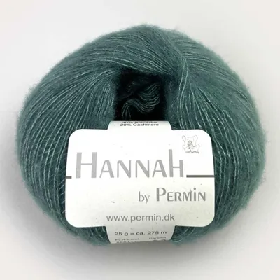 Produktbild von Hannah by Permin – Luxusgarn aus Wolle, Seide & Kaschmir (11 patinagrün)