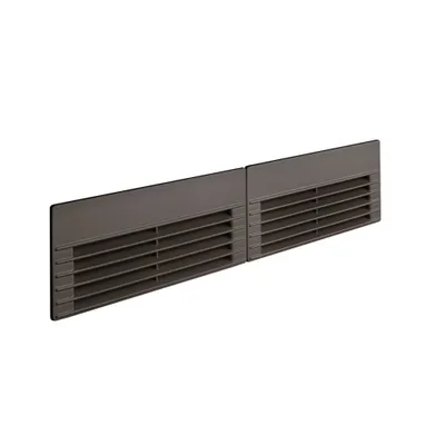 Produktbild von berbel Luftaustrittsgitter-Set Edelstahloptik für Kochfeldabzug Downline 1100071