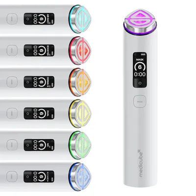 Obrázek produktu pro Medicube AGE-R Booster Pro X2 White LED přístroj pro péči o pleť, EMS mikroproudy, 6 režimů, 6 intenzit, Dual-Head, LCD, USB-C