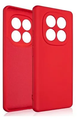 Produktbild von Beline Silikonhülle Für Xiaomi Redmi Note 14 Pro 5G Rot