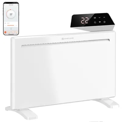 Produktbild von HOMCOM Smart-Panelheizung 1500 W, freistehend oder zur Wandmontage, Weiß