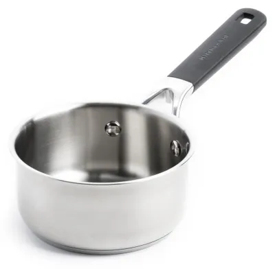 Immagine prodotto di Casseruola con manico in acciaio inossidabile KitchenAid da 14 cm, lavabile in lavastoviglie e adatta al forno