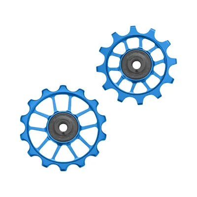 Obrázek produktu pro Kladky přehazovaček, Token, TK1724 SHIMANO / SRAM 11s & 12s Road - Blue, Premium, odolná, snadná údržba