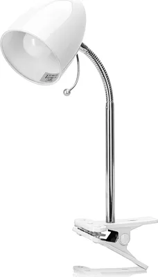 Produktbild von Aigostar Leselampe Klemmbar Klemmleuchte Retro Schreibtischlampe Tischlampe Arbeitsplatzlampe Nachttischleuchte mit Gelenk-Arm aus Metall, Weiß