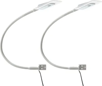 Produktbild von kalb | LED Bettleuchte weiß mit Schwanenhals Leseleuchte Flexleuchte Nachttischlampe
