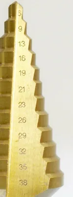 Produktbild von HSS Titan TIN Profi Stufenbohrer für Metall 10-45 mm