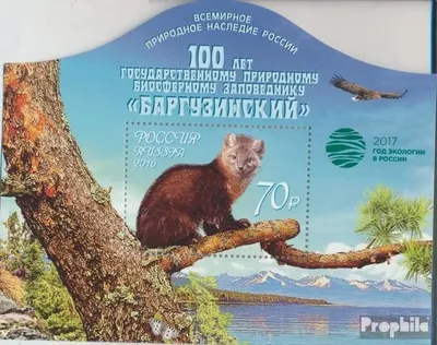 Produktbild von Briefmarken Russland 2016 Mi Block237II (kompl.Ausg.) postfrisch Naturschutzgebiet Bargusin