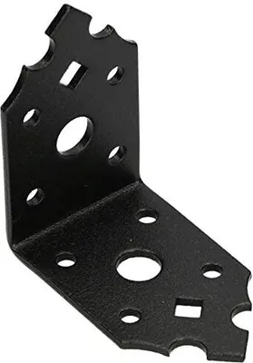 Produktbild von KOTARBAU® Winkelverbinder 65x65x40mm Stuhlwinkel Möbelwinkel Lochwinkel Bauwinkel Holzverbinder Balkenwinkel Verbinder Pulverbeschichtung Schwarz