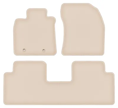 Produktbild von DURBAN Beige Velours-Fußmatten-Set für Toyota Avensis III T27 Kombi, Liftback, Limousine (2009-2018)