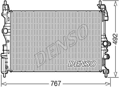 Produktbild von DENSO DRM20051 Kühler Wasserkühler Motorkühler für OPEL Corsa E Schrägheck (X15) Adam (M13) für VAUXHALL Corsa Mk IV (E) Schrägheck (X15)