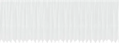 Obrázek produktu pro vidaXL Krajková záclona s závěsy Floral Bílá 140 x 750 cm Polyester