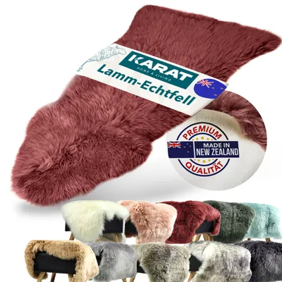Produktbild von Echtfell Audrey flauschiges Schaffell  Marsala 90x60 cm