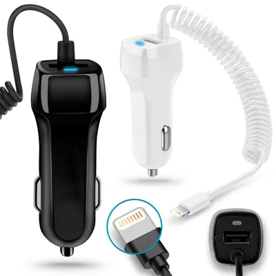 Produktbild von Auto KFZ Ladegerät für Apple iPhone 14 13 12 Serie Ladekabel Lade Kabel 8-Pin
