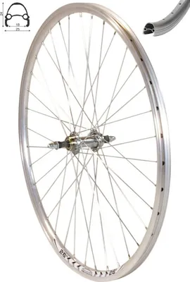 Produktbild von REDONDO 26 Zoll Hinterrad Laufrad Hohlkammer V-Profil Felge 5-7-fach Silber