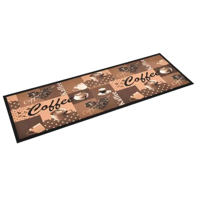 Immagine prodotto di Tappetino da Cucina Lavabile Caffè Marrone 60x180 cm