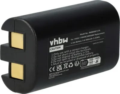 Produktbild von vhbw Akku kompatibel mit Dymo LabelManager PnP, 260, 260 P, 280 Drucker Kopierer Scanner Etiketten-Drucker (800 mAh, 7,4 V, Li-Ion)