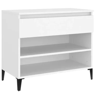 Produktbild von vidaXL Schuhregal Weiß 70x36x60 cm Holzwerkstoff