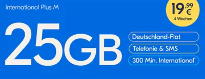 Produktbild von Lyca Mobile Prepaid Smartphone SIM Karte ohne Vertrag International Plus M