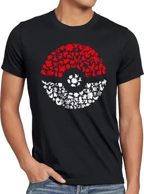Produktbild von A.N.T. Fang sie alle Herren T-Shirt poke ball monster spiel online