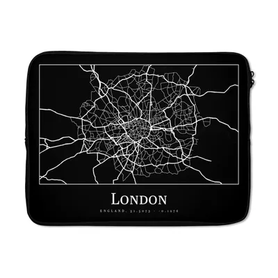 Produktbild von MuchoWow® Laptop Hülle 15 Zoll Karte - Stadtplan - London Laptoptasche - Laptoptasche - Sleeve - Rundum-Schutz