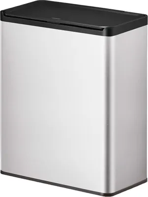 Image de EKO - Essential Touch Recycler Poubelle 20+20 litres - Stainless steel Polypropylene - mat inox, noir