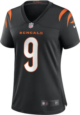 Imagen del producto de Camiseta de fútbol americano de la NFL, modelo Joe Burrow, equipo Cincinnati Bengals, marca Nike, diseño de local, color