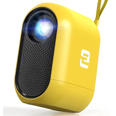 Imagen del producto de Proyector mini ETOE D1 EVO, con Android 9.0, que reproduce video y es compatible con ESPN, Prime Video, YouTube, cuenta con conexión 5G WiFi y Bluetooth, corrección de keystone y es compatible con iOS, Android, Windows, USB y HDMI