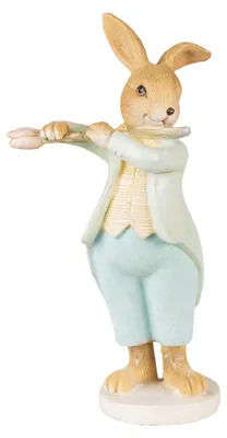 Produktbild von Clayre & Eef Figur Kaninchen 16 cm Grün Braun Polyresin