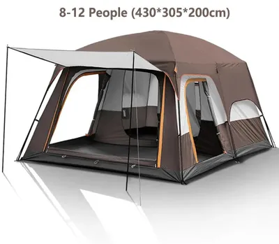 Immagine prodotto di Tenda da campeggio, a doppia parete, design spazioso, dimensioni 430x305x200 cm