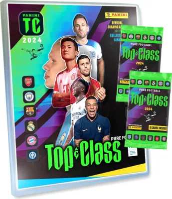 Produktbild von Panini Top Class Karten 2024 - Trading Cards - Sammelkarten - 1 Mappe + 2 Booster
