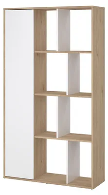 Produktbild von Tvilum 71739hluu, Hellbraun, Weiß, 3 Regale, Holz, Holz, 1 Tür(en), 887 mm