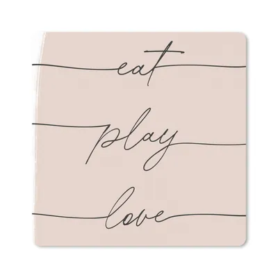 Produktbild von MuchoWow® Mauspad Mousepad Pastell - Zitate - Rosa - Minimalismus 30x30 cm - Mousepads - Maus Mat - Pad - Mausunterlage - Gaming