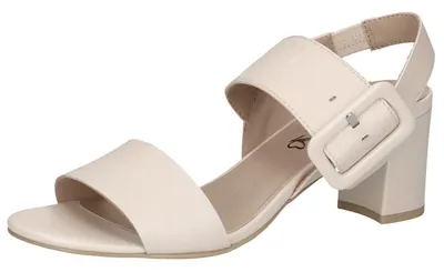 Immagine prodotto di Caprice sandalo donna tacco a blocco fibbia in pelle 9-28306-42, misura:38 EU, colore:Beige
