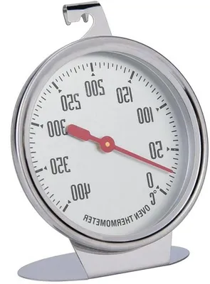 Productafbeelding van Thermometer voor temperaturen van 0°C tot 400°C - Kan worden opgehangen of opgesteld - Nauwkeurig thermometer voor gebruik in de keuken, op de grill en in de oven - Werkt zonder batterijen - Geschikt voor traditionele ovens, broodovens, barbecues en rookovens