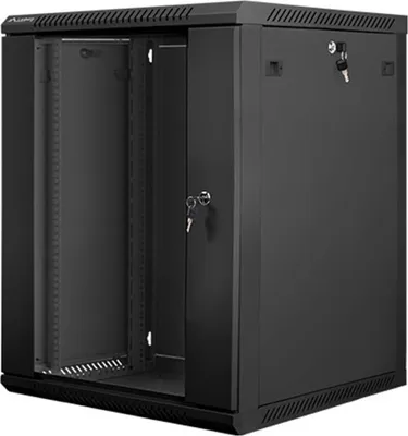 Produktbild von Lanberg WF01-6615-10B Rackschrank 15U Wandregal Schwarz