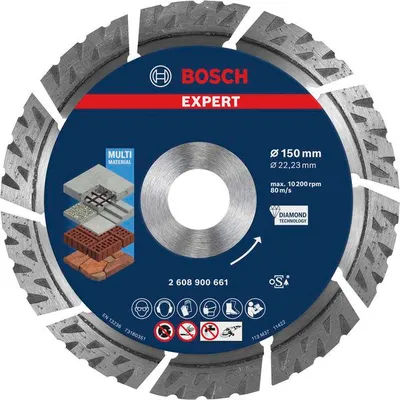 Produktbild von EXPERT Multi Material Diamanttrennscheibe, 150 x 22,23 x 2,4 x 12 mm