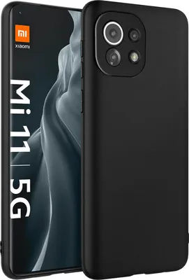 Obrázok produktu pre Silikónové puzdro pre Xiaomi Mi 11 Protective Cover Matt Black Backcover Puzdro na mobilný telefón