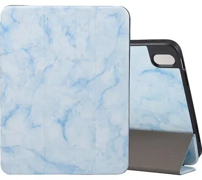 Produktbild von Mobigear Dreifach-Faltetui für iPad 10 (2022) – Klapphülle mit Stifthalter – Blau