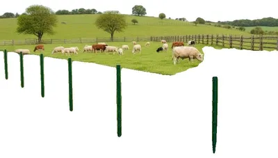 Immagine prodotto di Rete metallica zincata, resistente e duratura, ideale per recinzioni, colore verde