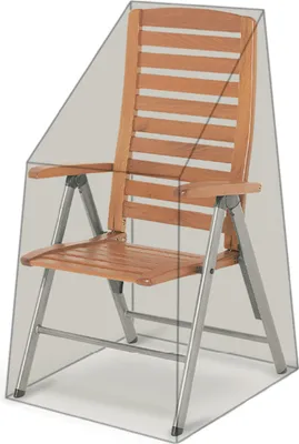 Produktbild von Grasekamp Black Premium Hochlehnerhülle  60x74x112cm / stacking chair cover /  atmungsaktiv / breathable